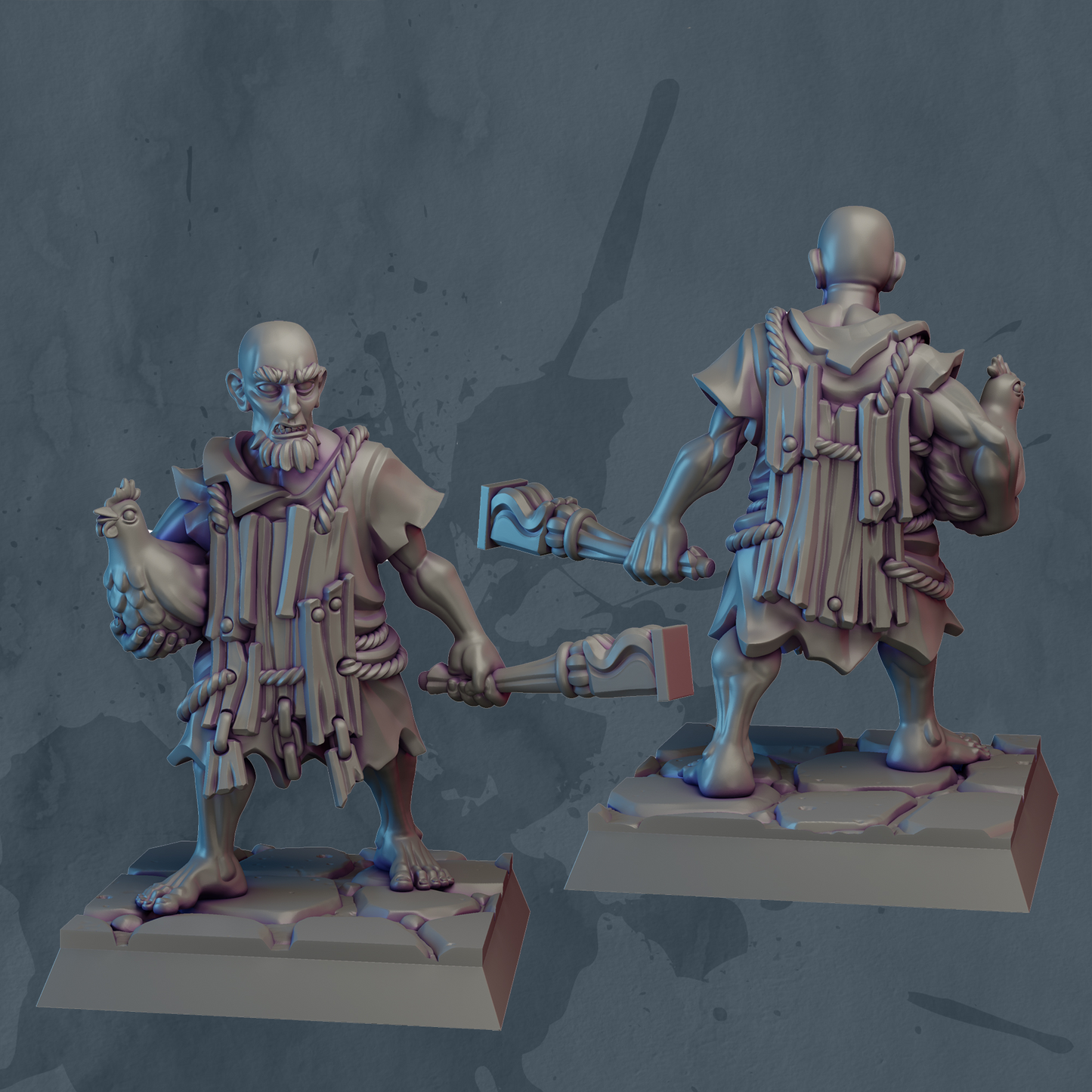 Old Man and his Chicken