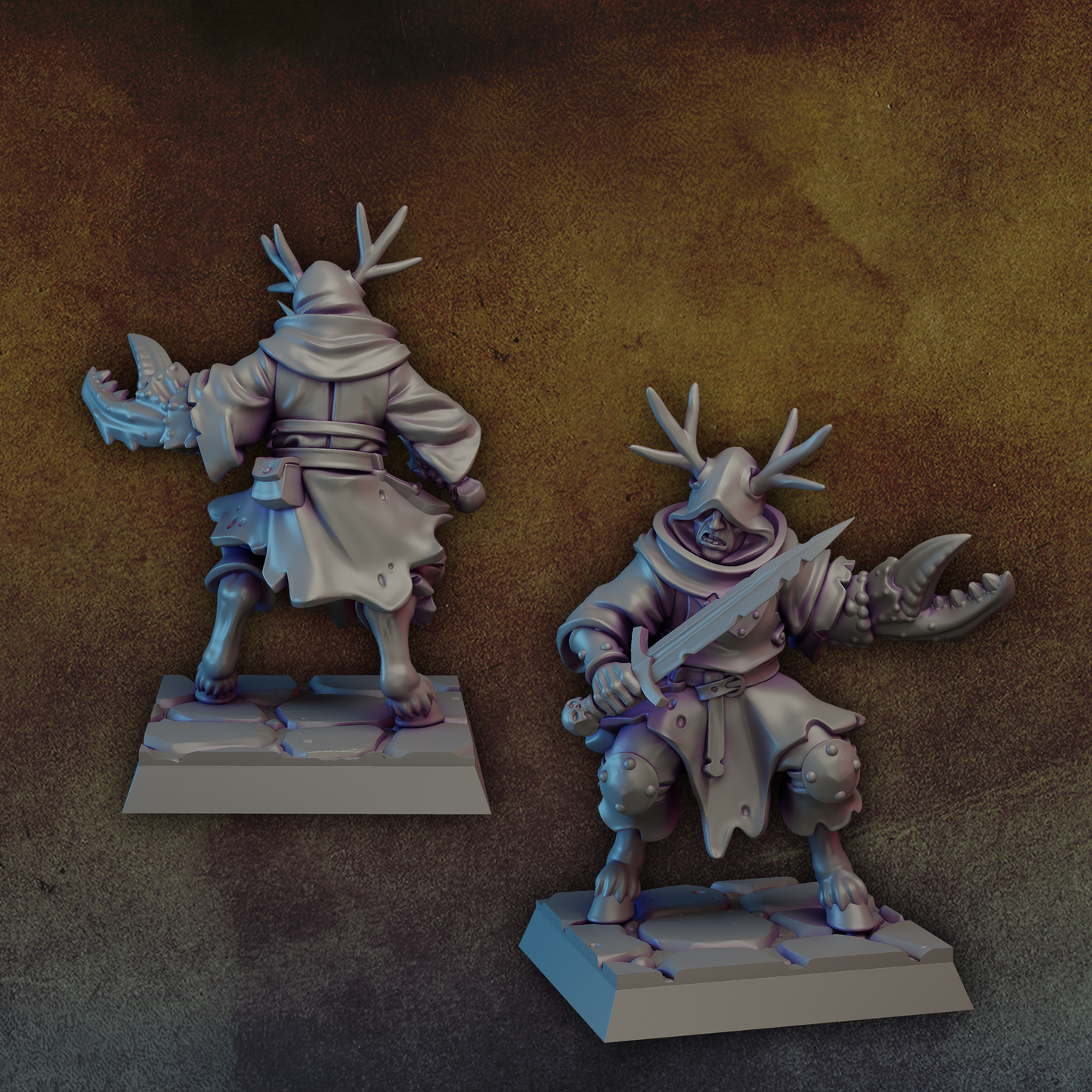 Cultist with sword and claw