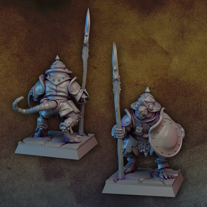Ratfolk with spear