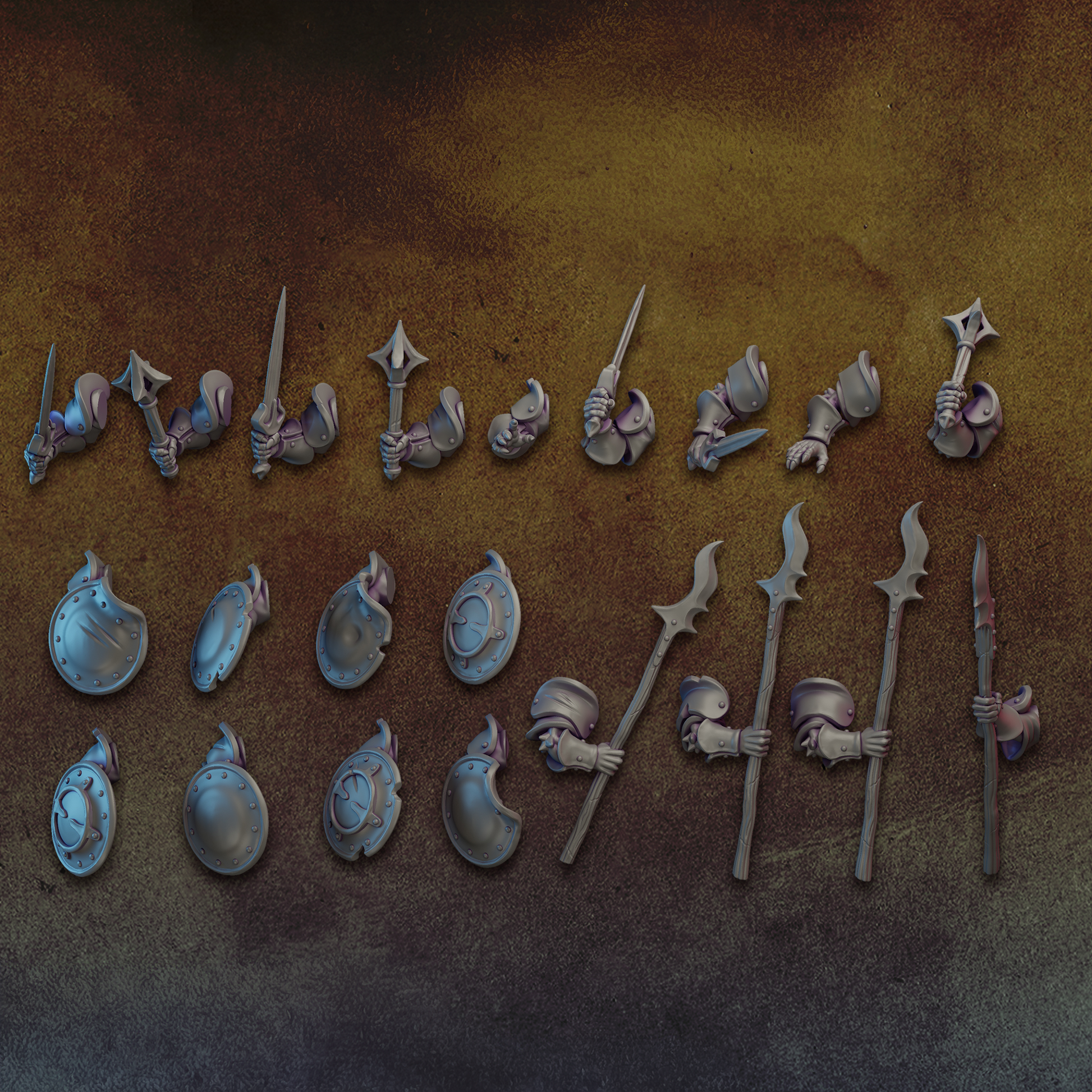 Ratfolk weapons and shields